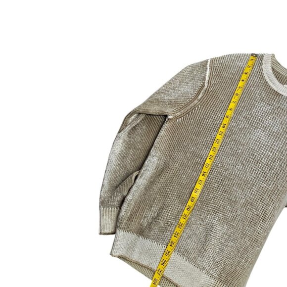 Aime Leon Dore Mens Washed Knit Long Sleeve Sweater, Cotton,Quiet Luxury, Size L - Picture 5 of 10